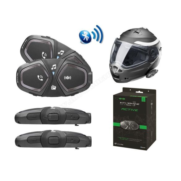 Interphone Active motoros Bluetooth kihangosító Headset Twin Pack