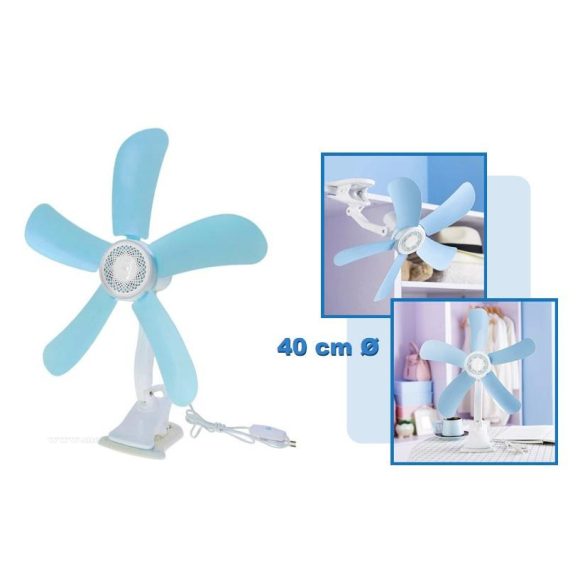 Csíptethető szobai ventilátor 40 cm M3564