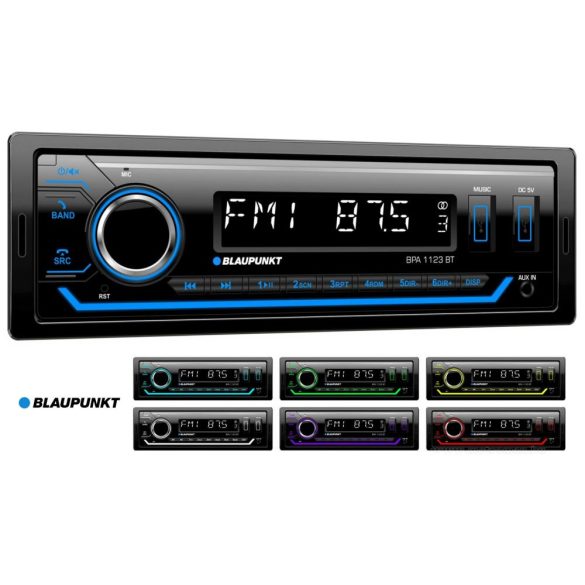 Bluetooth USB MP3 autórádió Blaupunkt BPA1123BT