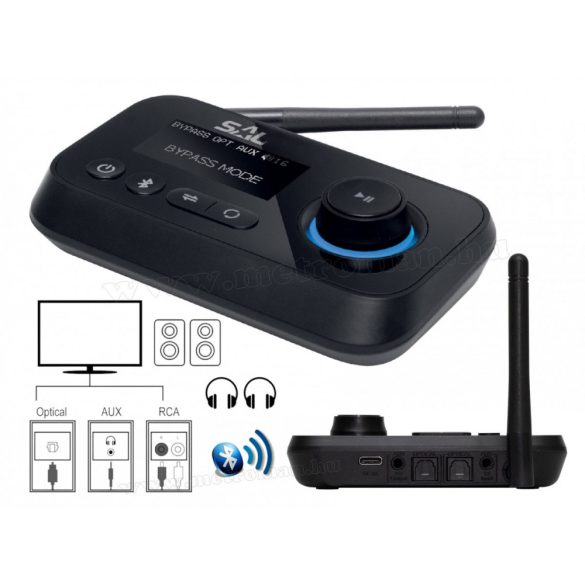 Vezeték nélküli Bluetooth adó-vevő Stereo Streaming Box BTRC 1000