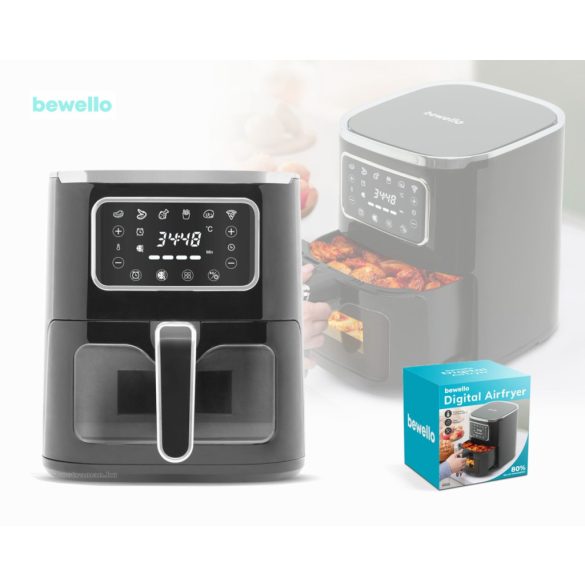 Air Fryer Forrólevegős sütő bewello BW1002B