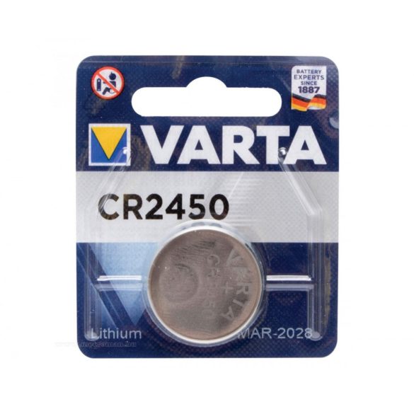 Lítium gombelem 3V VARTA CR2450
