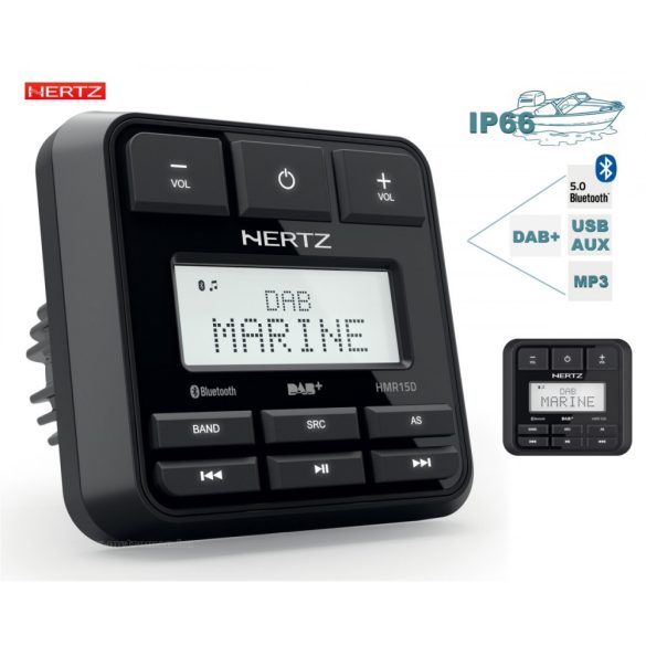 Bluetooth MP3 Hajó rádió digitális médialejátszó Hertz HMR15D