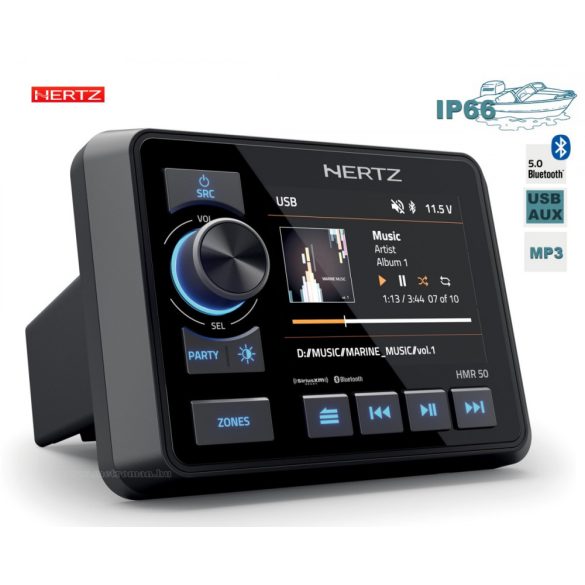Bluetooth MP3 Hajó rádió digitális médialejátszó Hertz HMR50 