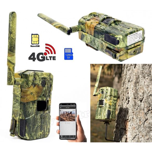 4G SIM kártyás vadkamera élőképpel és SD kártyás felvétellel Hunting 250C-4G UCon