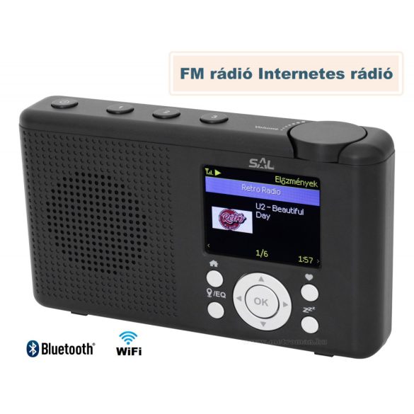 Internetes világ rádió Hordozható Bluetooth multimédia lejátszó INR3000