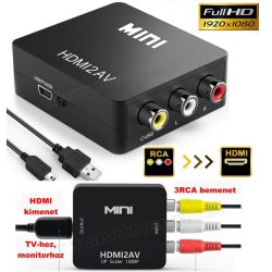 3RCA VIDEO / HDMI átalakító, konverter MM1125HDMI