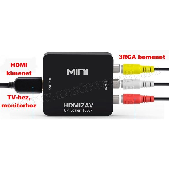 3RCA VIDEO / HDMI átalakító, konverter MM1125HDMI