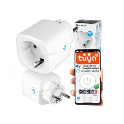   Wifi Okos Konnektor és Intelligens Fogyasztásmérő - Android és iPhone Távirányítással M2075-WIFI TuyaSmart