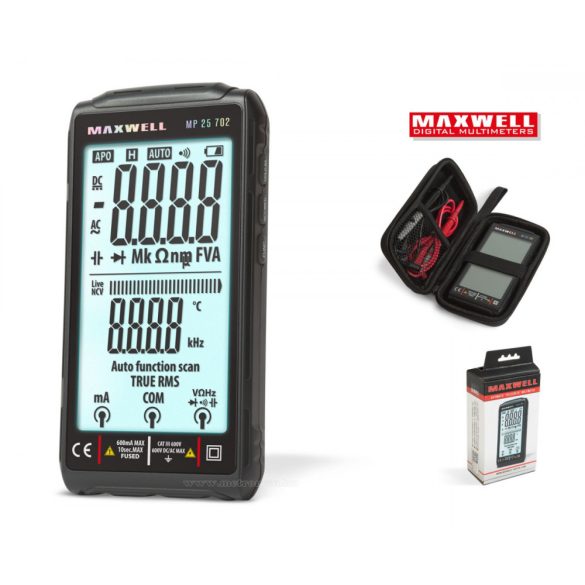 Automata digitális akkumulátoros multiméter MAXWELL M5702