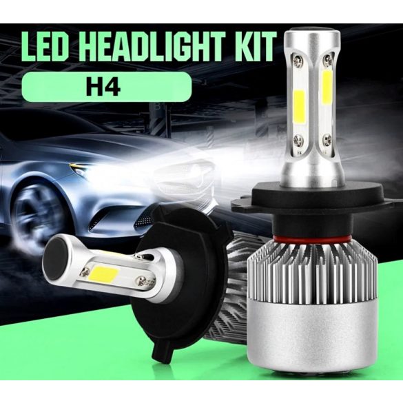 Autó LED fényszóró izzó, H4 LED izzó autóba