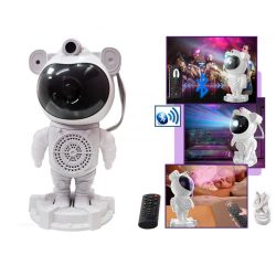   Asztronauta Űrhajós csillagos égbolt Lézer és RGB LED projektor hangulatvilágítás Bluetooth hangszóró M40436RGB