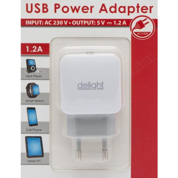 USB töltő hálózati adapter 55045-1WH