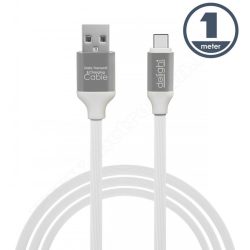 USB / USB-C telefontöltő és adatkábel 1 m fehér 55436W