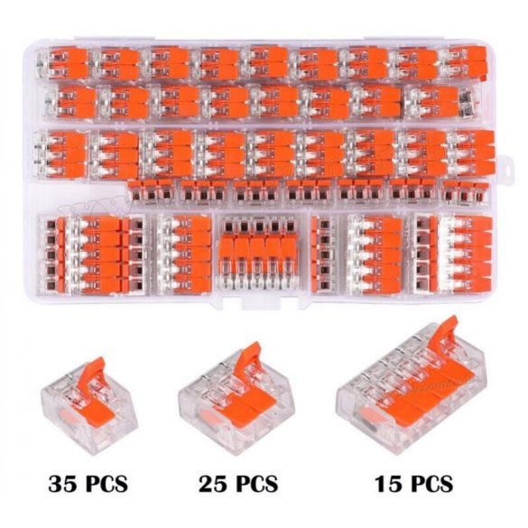 Vezeték összekötő gyorscsatlakozó készlet 75 db-os Eurokomp M6079-WG221