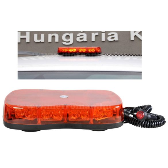 Megkülönböztető jelzés , villogó, mini fényhíd, narancs 12/24V, LED, MM-7984