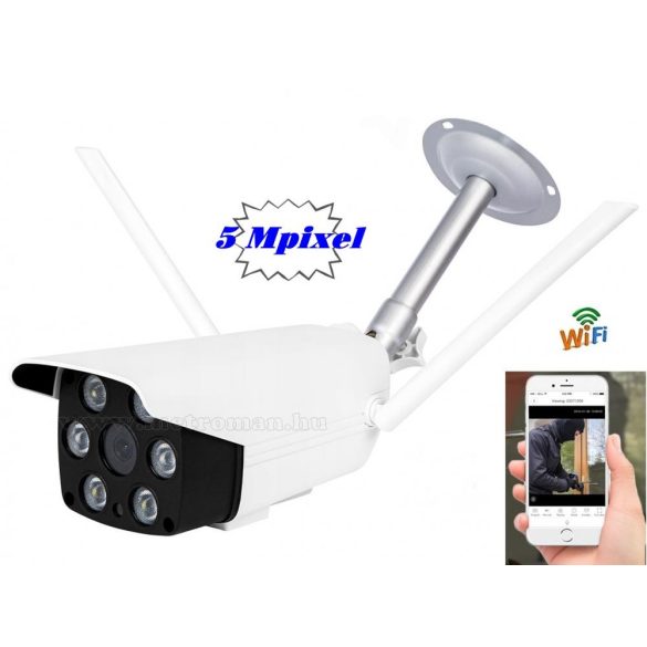 Vezeték nélküli Kültéri SD DVR Wifi IP Android iPhone megfigyelő kamera FHD M8813-5MP