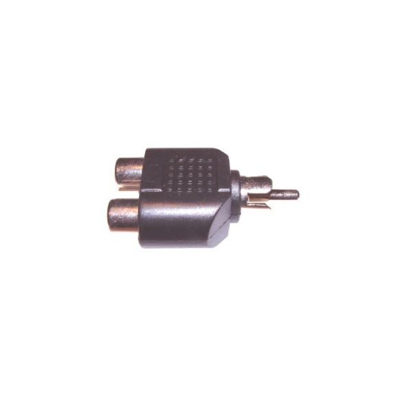 RCA - 2RCA elsosztó adapter, csatlakozó AC-016