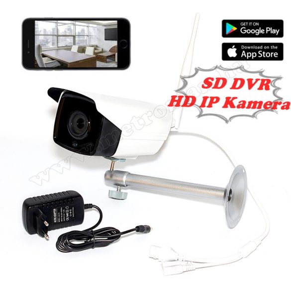 Vezeték nélküli Kültéri SD DVR Wifi IP Android iPhone megfigyelő kamera YW804 1Mp HD