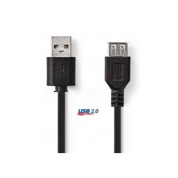 USB 2.0 kábel, 1 m, A dugó - A aljzat CCGP60010BK10