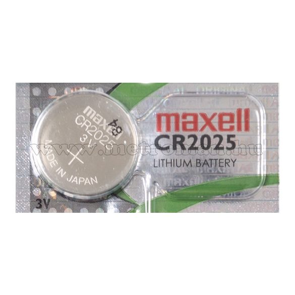 Litium gombelem MAXELL CR2025