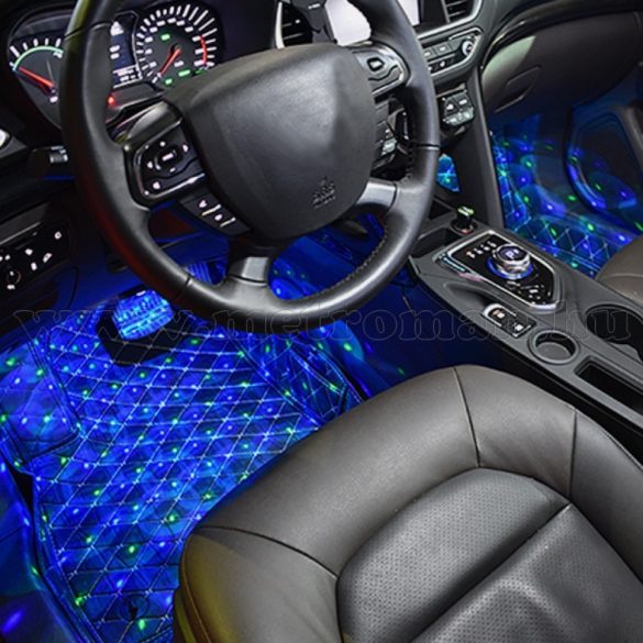 Autó RGB LED belső világítás dekor és Diszkó fényeffekt MD3437RGB
