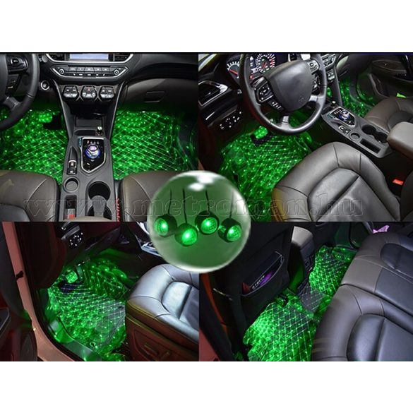 Autó RGB LED belső világítás dekor és Diszkó fényeffekt MD3437RGB