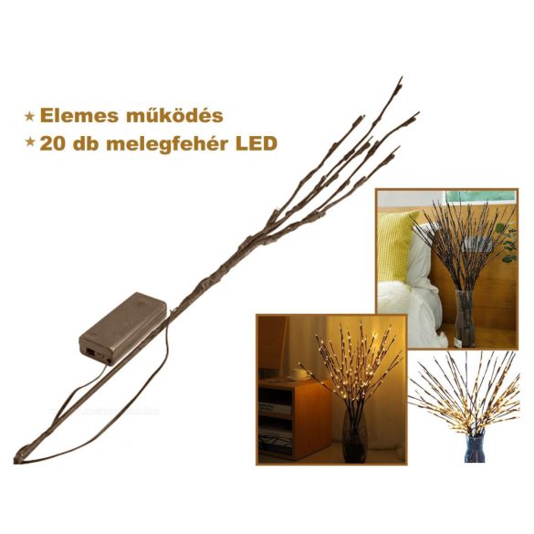 Elemes LED-es fűzfaág dekoráció MD73ALED