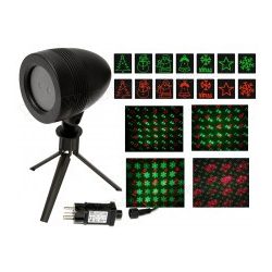   Kültéri színes Karácsonyi Lézer fény projektor, kerti hangulat világítás MDL IP8
