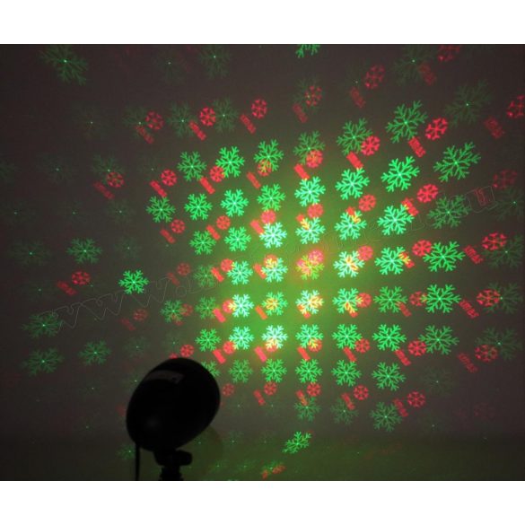 Kültéri színes Karácsonyi Lézer fény projektor, kerti hangulat világítás MDL IP8