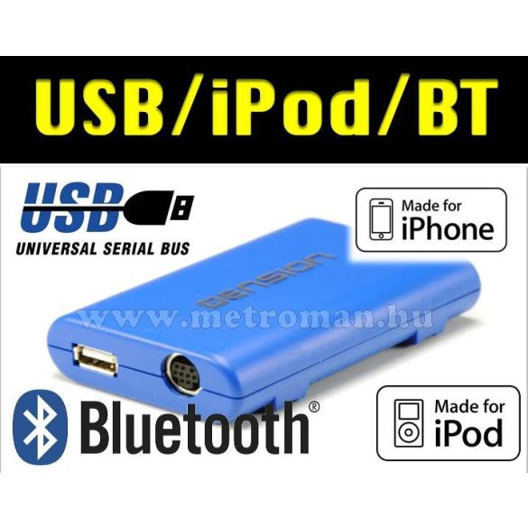 Autó rádió USB AUX adapter, digitális médialejátszó, Dension Gateway Lite BT