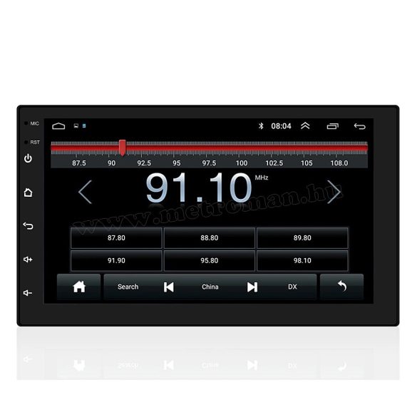 Android multimédiás autórádió fejegység GPS-el 7" LCD monitorral és tolatókamerával 2DIN MDS40BT-GPS