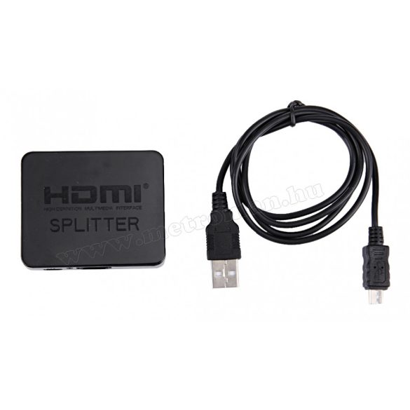 Aktív UHD 4K HDMI elosztó adapter, 2 monitorhoz, HDMI4KMM020