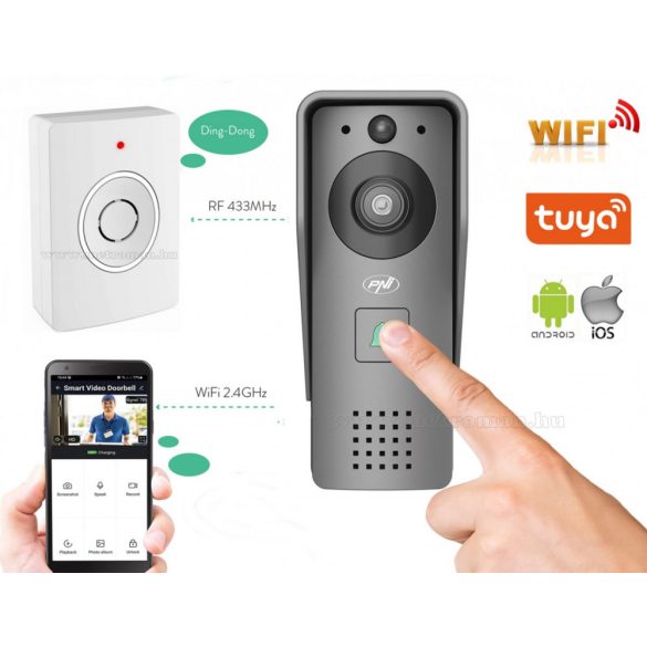 Wifi IP Android, iOS Okos vezeték nélküli Video kaputelefon HOUSE910-WIFI TUYA SMART