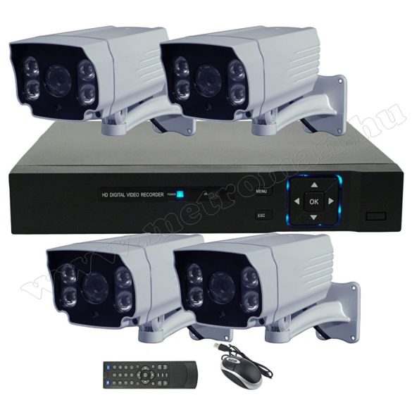 4 kamerás AHD DVR biztonsági megfigyelő kamera rendszer MKA5710M HD