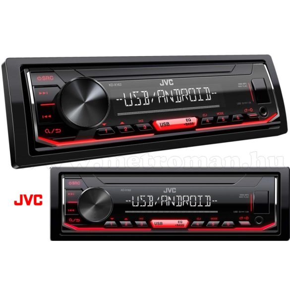 USB/AUX/MP3 autórádió JVC KD-X162