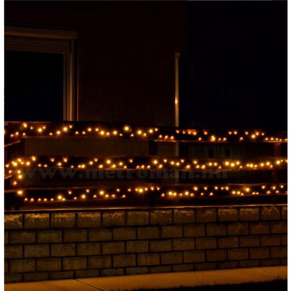 Karácsonyi kültéri LED égősor, Fényfüzér, KKL 1000/WW Meleg fehér
