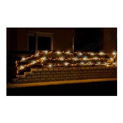   Karácsonyi, kültéri LED-es égősor, fényfüzér, sziporkázó KKL 200F/WH