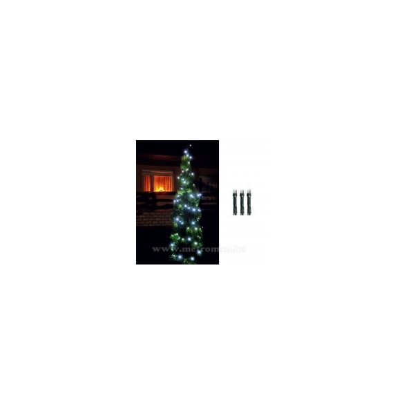 Karácsonyi kültéri LED égősor, Fényfüzér,  LED 108/WH Hideg fehér