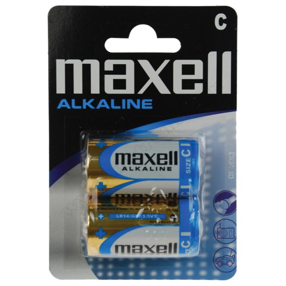 Alkáli 1,5 V-os, baby, C elem MAXELL LR14