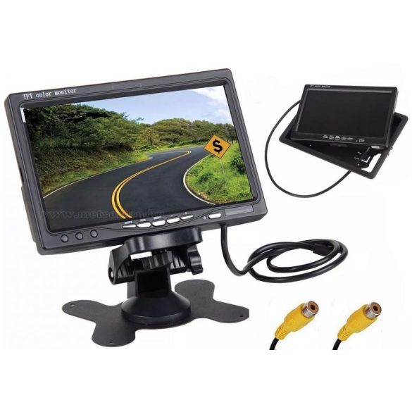 Autós 7" TFT LCD monitor Mlogic MM-0008 12/24V