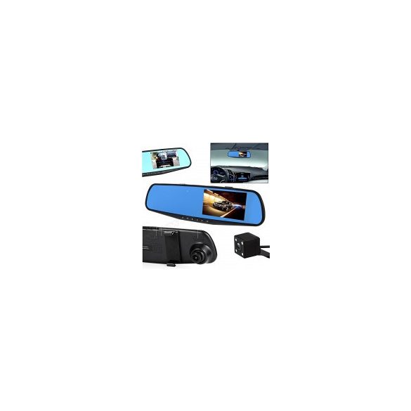 Autós kétkamerás DVR menetrögzítő és tolató kamera, Mlogic M0733 FHD
