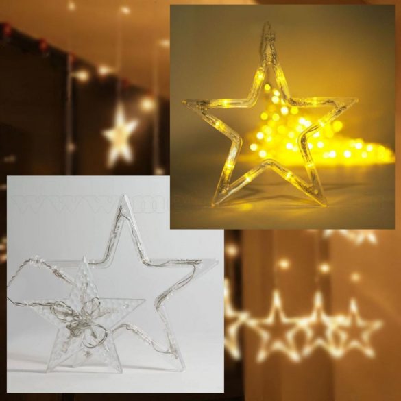 Karácsonyi LED fényfüzér csillag M1317LED