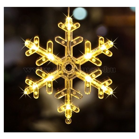 Karácsonyi LED fényfüzér csillag és hópehely M1326LED
