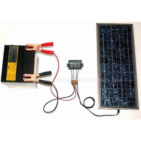 Solar töltésvezérlő, feszültségszabályzó 12V/6A, KEMO M149