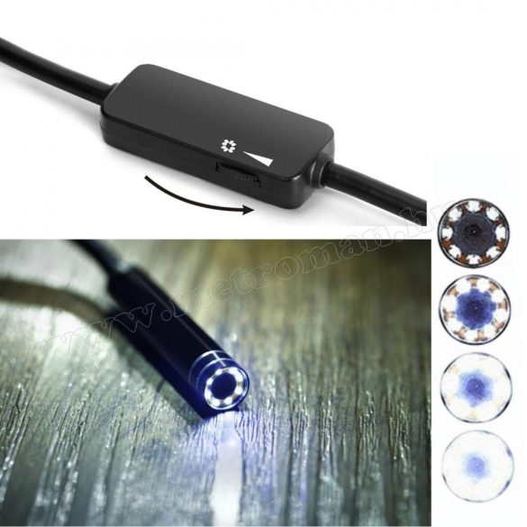 Android USB endoszkóp kamera, LED világítással, Mlogic MM-252B USB-C