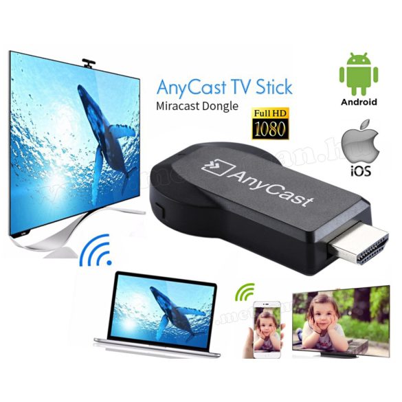 Miracast iOS Android Képernyő tükröző AnyCast M2Plus