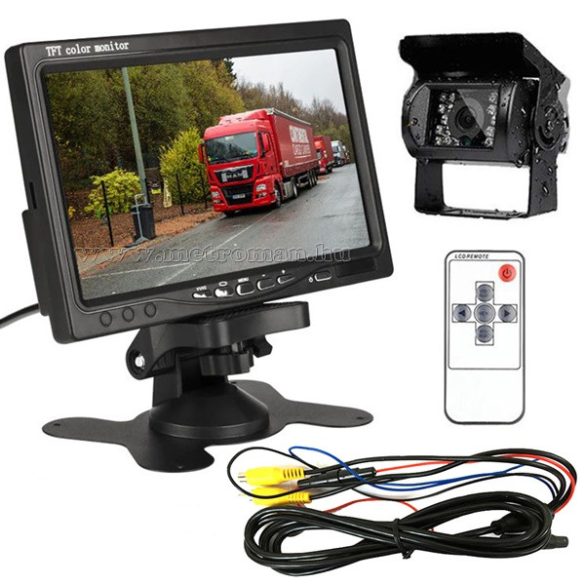 Tolatókamera szett 7"-os LCD monitorral MM7001B-12V