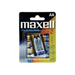 MAXELL LR6 alkáli tartós ceruza elem, AA 1,5 V 4+2 db