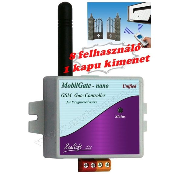 GSM kapunyitó távirányító MobilGate-Nano